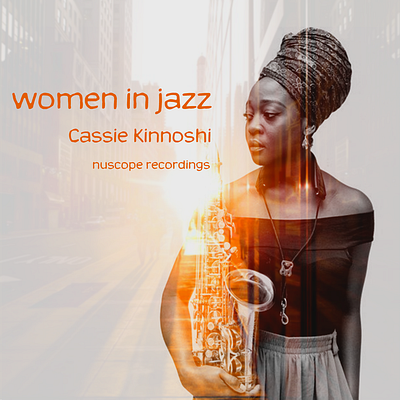 women in jazz cd cover branding cassie kinnoshi cd cd cover design graphic design illustration jazz music minooakbari music poster design