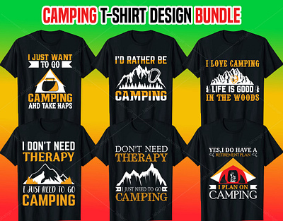 Hiking T-Shirt Design Bundle branding design graphic design illustration logo tshirtdesign typography vector