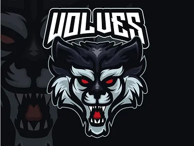 Wolf head mascot head animal branding design esports graphic design illustration logo mascot vector wolf wolves
