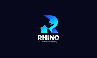 Rhino Logo Design Concept 3d animation awesome logo best logo brand brand identity brand logo branding business logo creative logo design graphic design illustration logo logo design motion graphics typography ui ux vector