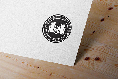 Stone Castle Consulting Logo branding design graphic design illustration logo typography vector