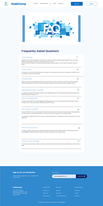 FAQ Page graphic design typography ui ux