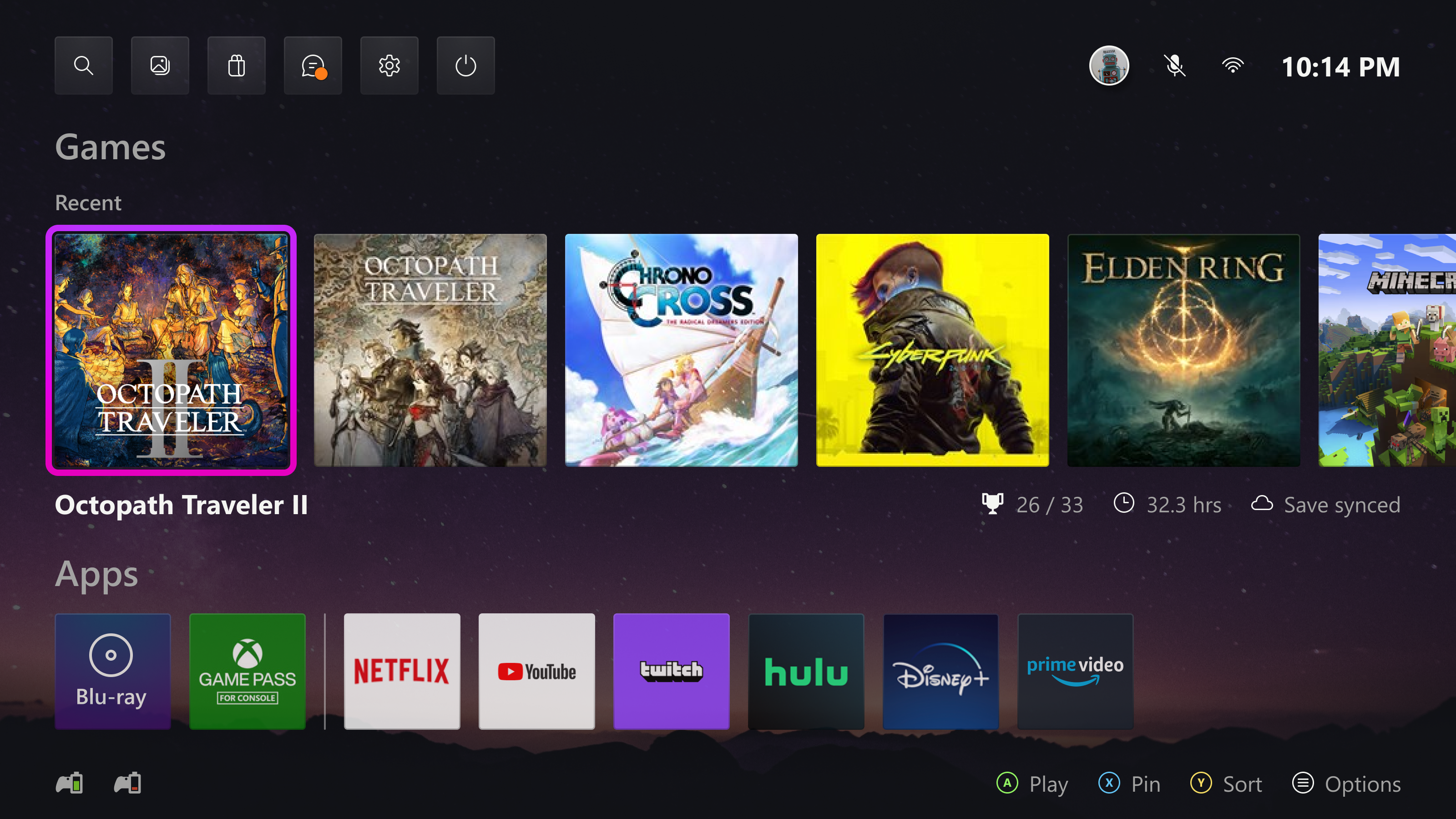 Xbox Home concept design game console gaming nintendo switch software ui uwp ux video games xbox