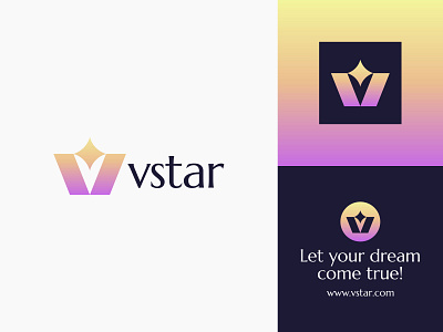 Vstar - Luxury, Beauty, Spa, Skincare, and Cosmetics Logo Design beauty beauty logo design branding design icon logo logo creatine logo design logo inspiration logo mark luxury luxury logo luxury logo design marks minimal modern modern logo modern logo design symbol v star logo design