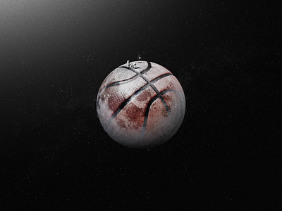 The Landing astronaut basketball brand composition design edit hello landing photoshop