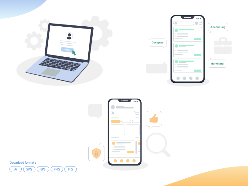 Example of Splash Screen Jobs Finder