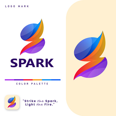 S - Spark logo abcdefghijk branding design gradient logo graphic design latter logo lmnopqrstuvwxyz logo logo design modern logo