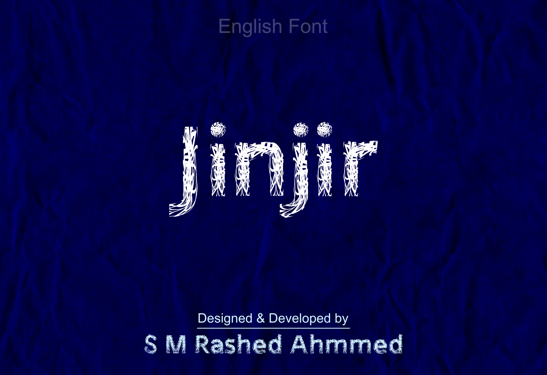 Example of English Font Design Service