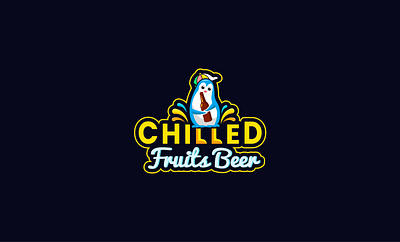 CHILLED FRUITS BEER LOGO 3d animation app awesome logo best logo brand brand identity branding creative logo design graphic design icon illustration logo logo design motion graphics typography ui ux vector