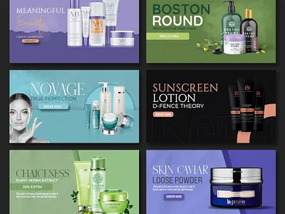 Beauty Skin Care Cosmetics Banner Design advertising cosmetic banner design social kin care product design skin care products for women skin care products list