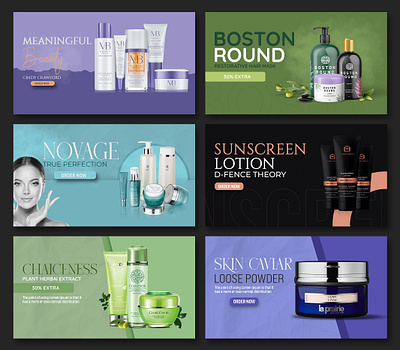 Beauty Skin Care Cosmetics Banner Design advertising cosmetic banner design social kin care product design skin care products for women skin care products list