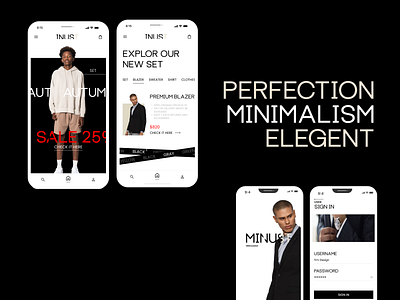Minimalism - Fashion Mobile App Design design fashion fashion mobiel app fashion ui minimal minimal fashion minimalism mobileappdesign product ui uidesign uiux ux uxdesign