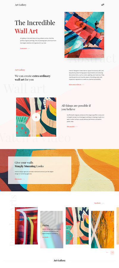 Art Gallery app artgallery branding design figma design graphic design typography ui ux vector web design web ui design