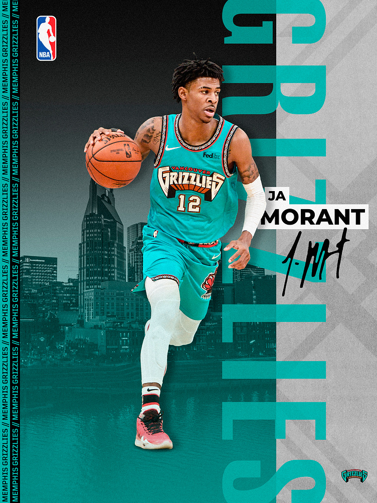 Ja Morant - NBA Poster by Espacio Kreativo on Dribbble