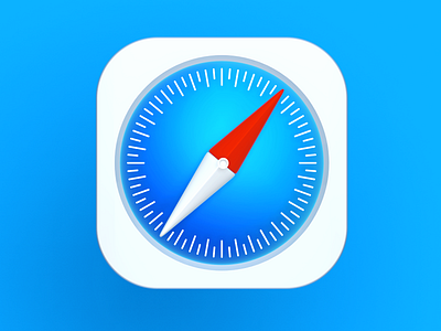 Safari Icon 3D 3d appicon blue design graphic design icon iconanimation ios iosicon red safari spline