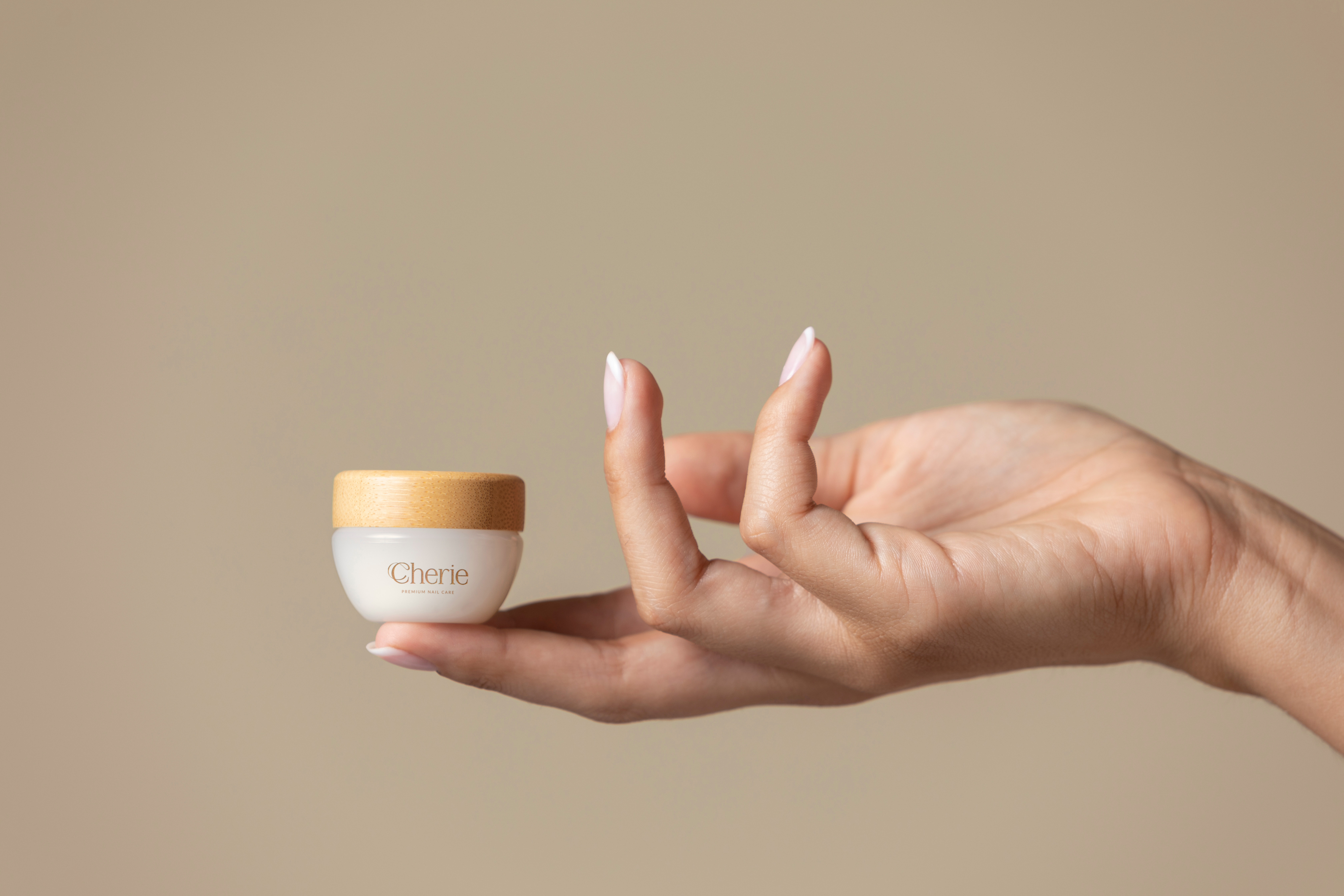 Cherie Nail Salon Branding beauty beauty salon branding brandingdesign cherie cosmetics cream design gold graphic design logo logodesign luxury luxurybranding minimal minimal design mockup nail salon nails white