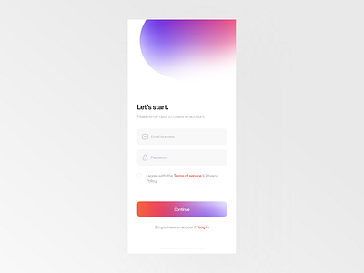 Sign Up - Design Challenge #1 app challenge clean design inspiration light minimal sign in sign up ui ux