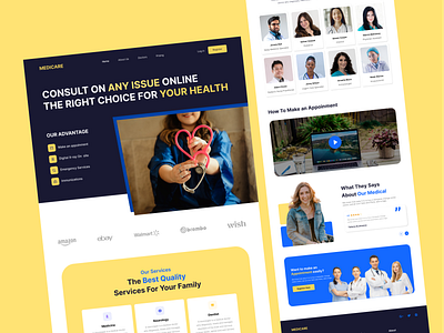 Medical Website doctor doctors website hospital landing page medical medical design ui ui design uiux website