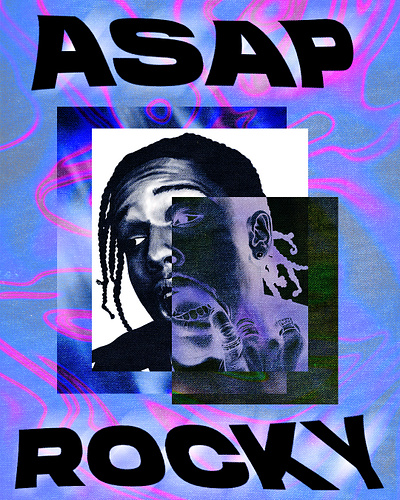 ASAP ROCKY - Poster Concept Design banner banner design creative design minimal poster poster design