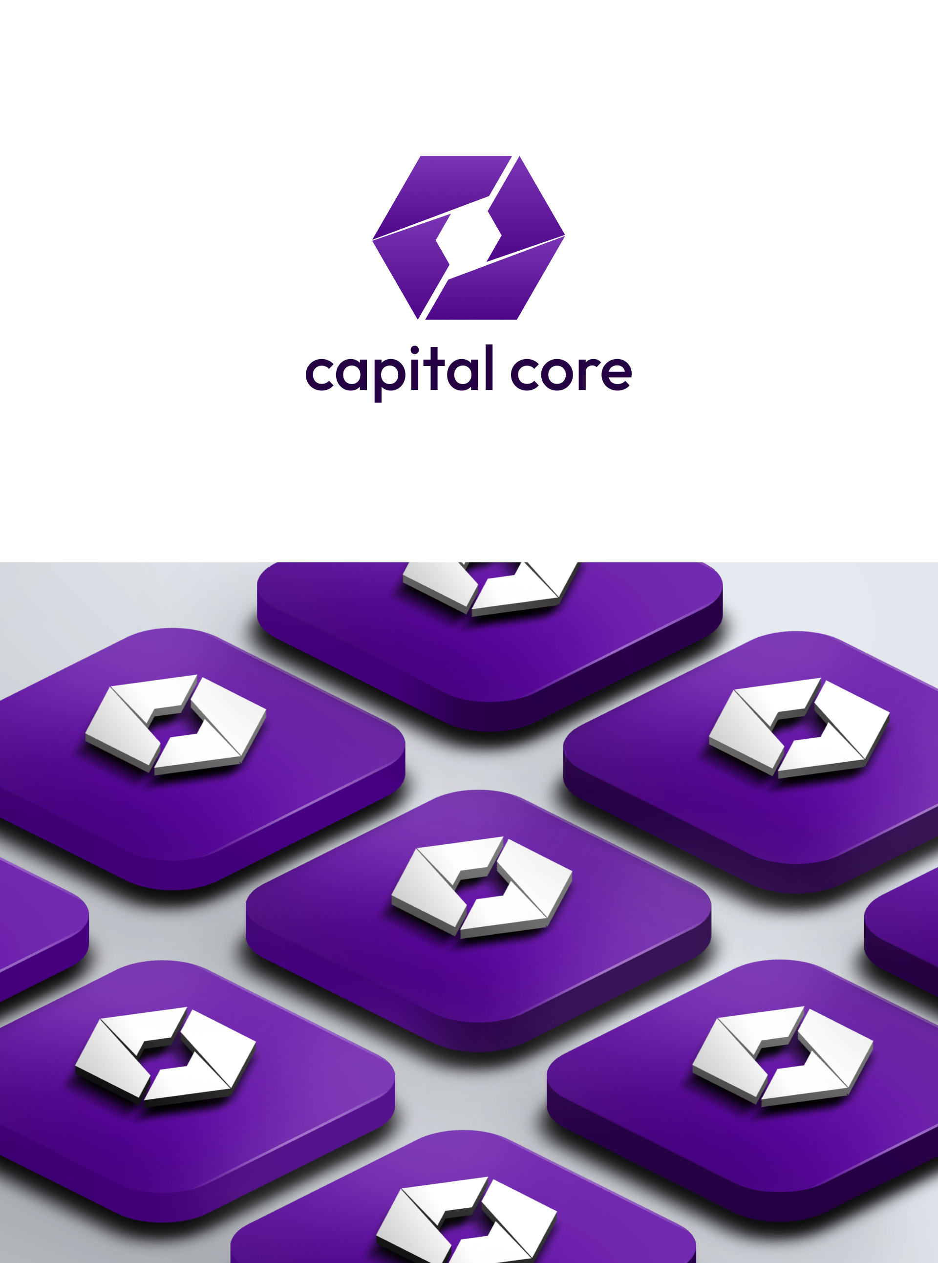 Capital Core Finance logo design by Design BakBak (Ankit) on Dribbble