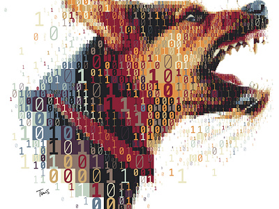 Cyber Watchdog arts collage cover illustration cyberculture cybersecurity design editorial illustration illustration mosaic photomosaic visualdesign