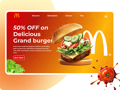 McDonald's Web UI animation branding dashboard design figma foodapp graphic design healthapp illustration landing page logo minimal motion graphics ui ui design ux vector