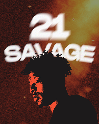 21 Savage - Poster Concept Design creative creative design design graphic design minimal poster poster design