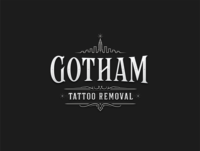 Gotham Tattoo Removal branding calligraphy hand lettering lettering logo logotype type typography