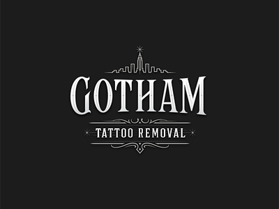 Gotham Tattoo Removal branding calligraphy hand lettering lettering logo logotype type typography