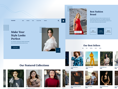 Fashion e-commerce site design ecommerce ui ux website