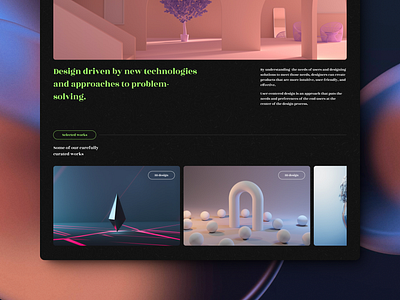 Exploration - Website darkmode design minimal uidesign web website