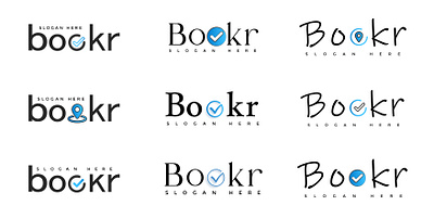 Logo Concept Bookr branding design graphic design illustration logo ui ve vector