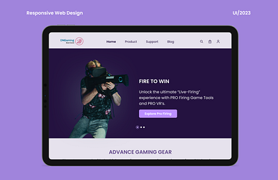 DN Gaming company branding e commers gaming responsive design ui uiux web design