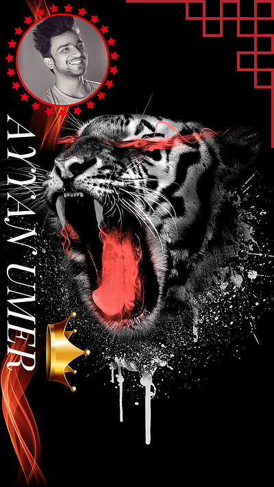 Tiger King Banner 3d animation branding design graphic design illustration logo motion graphics ui vector