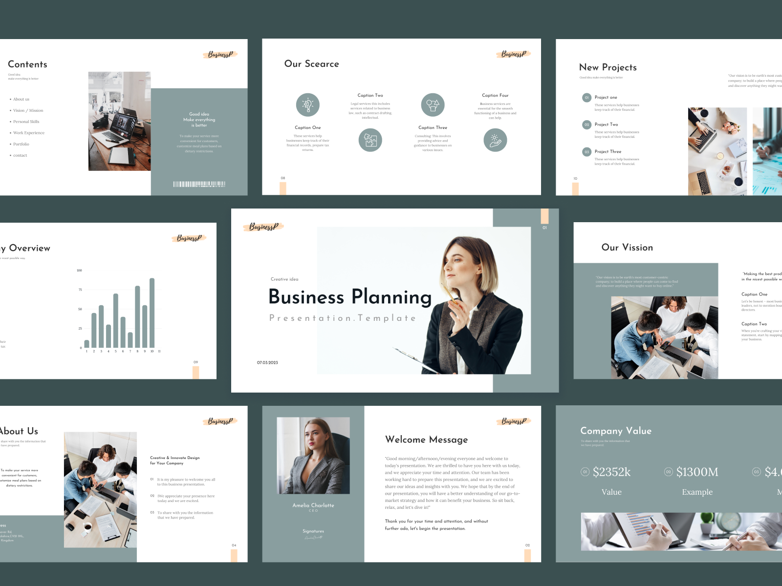 website presentation ui