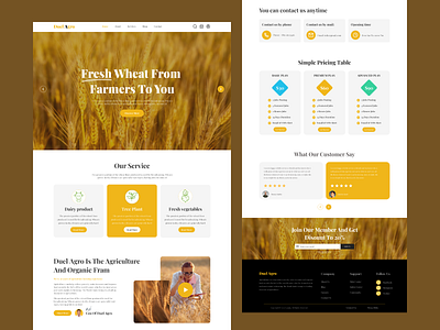 Agriculture website design adobe xd agriculture agriculture website design app design design igma interface landing page productdesigner ui ui design uiux uiux design user experience user interface ux webdesign website website design world