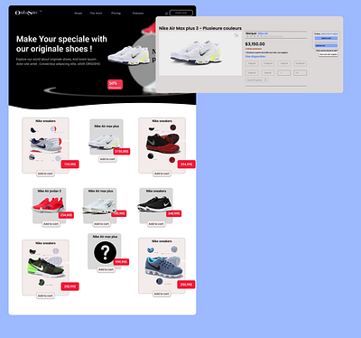Ecommerce Home Page Website animation graphic design prototype ui websitdesign