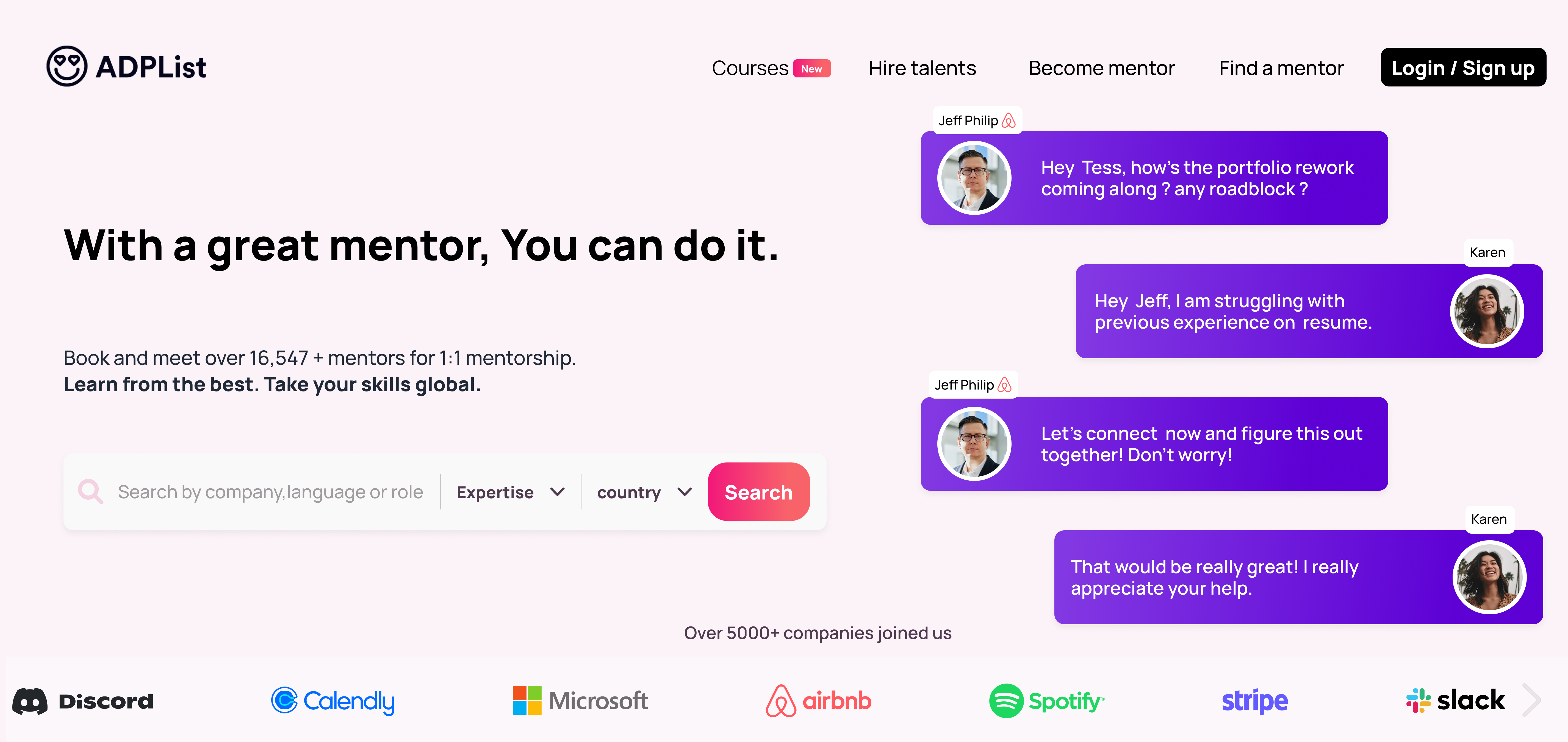 Winner _ Redesign hero section Challenge by ADP List app design figma ui ux