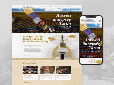Buddhist website buddhist mobile ui ux webdesign website