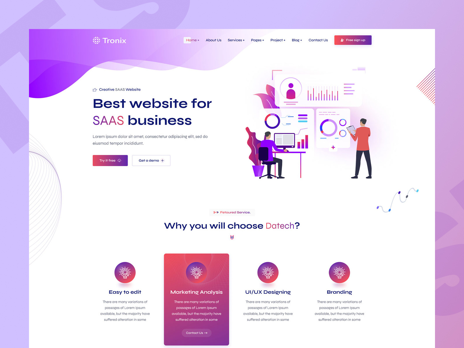 Example of Website Design  For Any Industries 