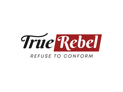 Logo Design for a Clothing Brand - True Rebel logo animation