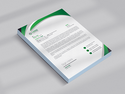 Creative Letterhead Design a4 design branding creative letterhead design etterheadprinting graphic design graphic designer illustration letterhead template logo motion graphics template vector