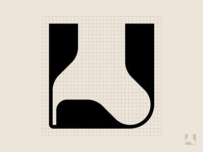 36 Days of type: U alien alphabet curvy futurist geometric glyph grid icon letter u logo modernism symbol type typography u wavy