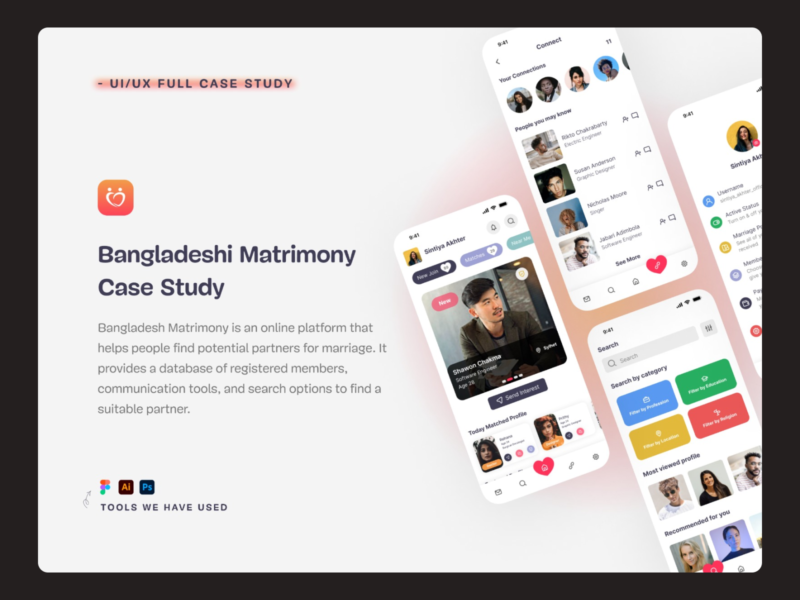 Bangladeshi Matrimony Case Study by Din Islam on Dribbble