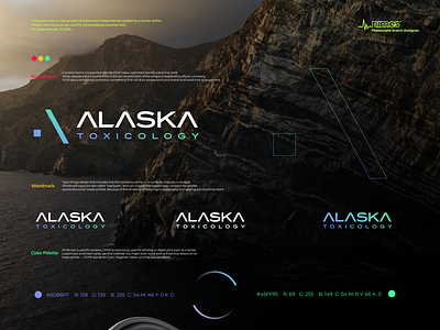 Alaska Toxicology Branding branding design gradient graphic design graphic designer illustration logo logo design logo designer logodesign modern startup tech designer technology ui