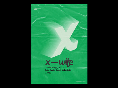 060 X-Wife branding cartaz clean concert design graphic design illustrator letra x letter x live music music photoshop poster poster concert type type design type designer wife x x wife