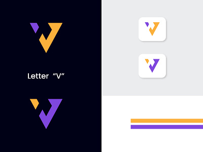 Concept: Letter "V" lettermark logo adobe illustrator branding design graphic design lettermark logo logo logo design marketing monogram