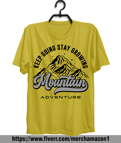 ADVENTURE T-SHIRT DESIGN adventure branding design graphic design illustration logo mountain outdoor t shirt designs typography vector