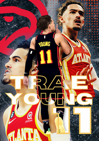 Trae Young Poster canva design graphic design poster