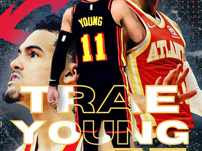 Trae Young Poster canva design graphic design poster